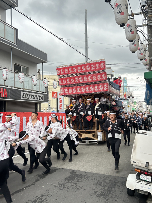 だんじり祭が始まりましたの画像