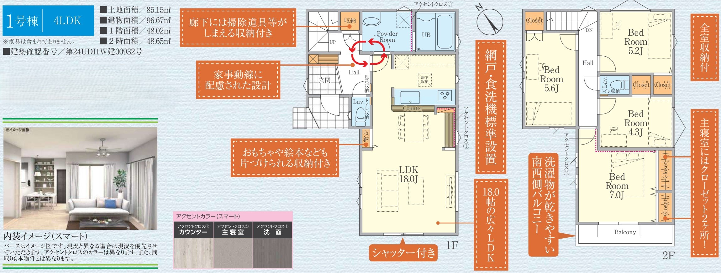 スマートハウス新現地ご紹介♪学区【向陽小・小山中】の画像