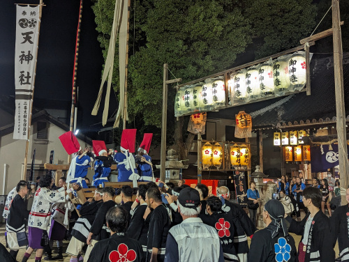 天神社の秋祭りの画像