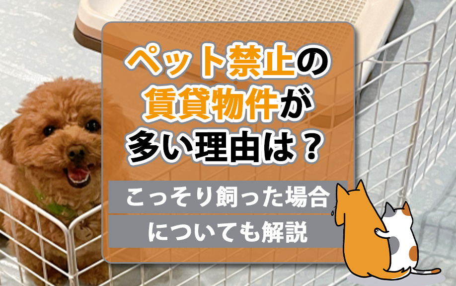ペット禁止の賃貸物件が多い理由は？こっそり飼った場合についても解説の画像