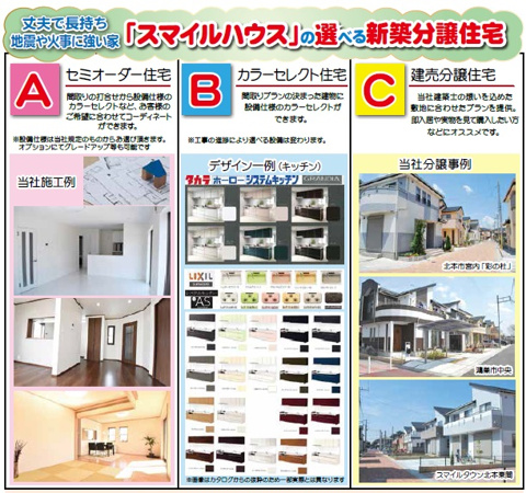 近頃の話題と選べる新築住宅タイプの画像