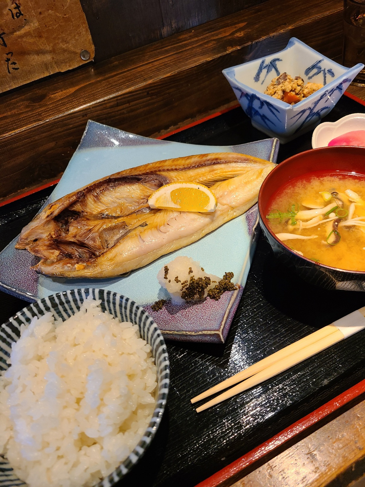 『竈（かまど）』で佐渡産ホッケ定食！新潟市ランチの画像