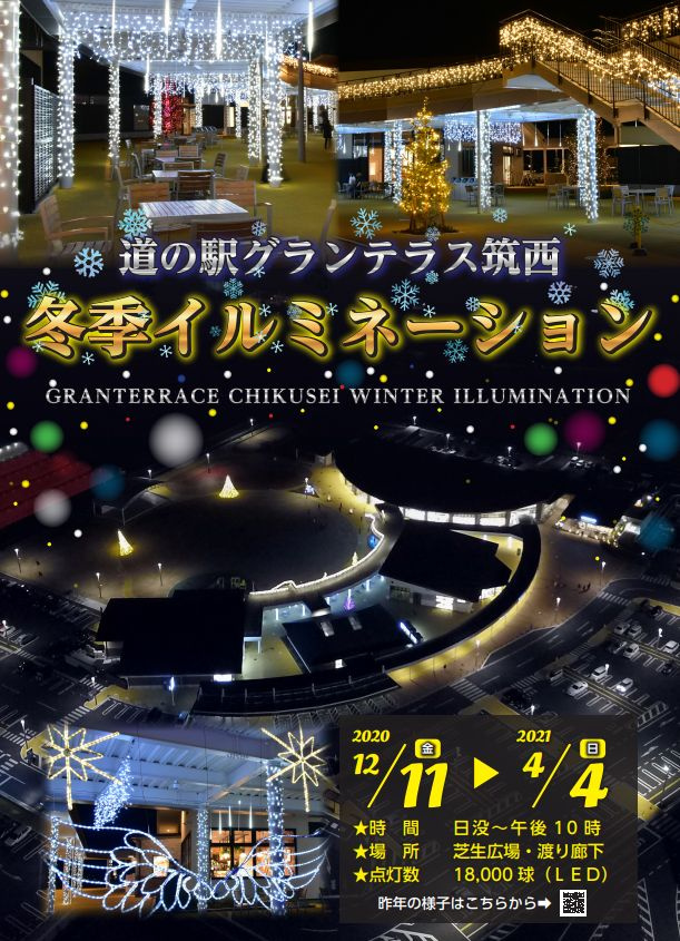 幻想的な冬の夜を楽しむ！「グランテラス筑西イルミネーション」...の画像