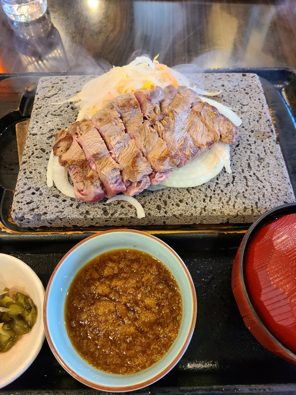 『石焼ステーキ贅』で牛赤身せせりステーキランチ！新潟市江南区...の画像