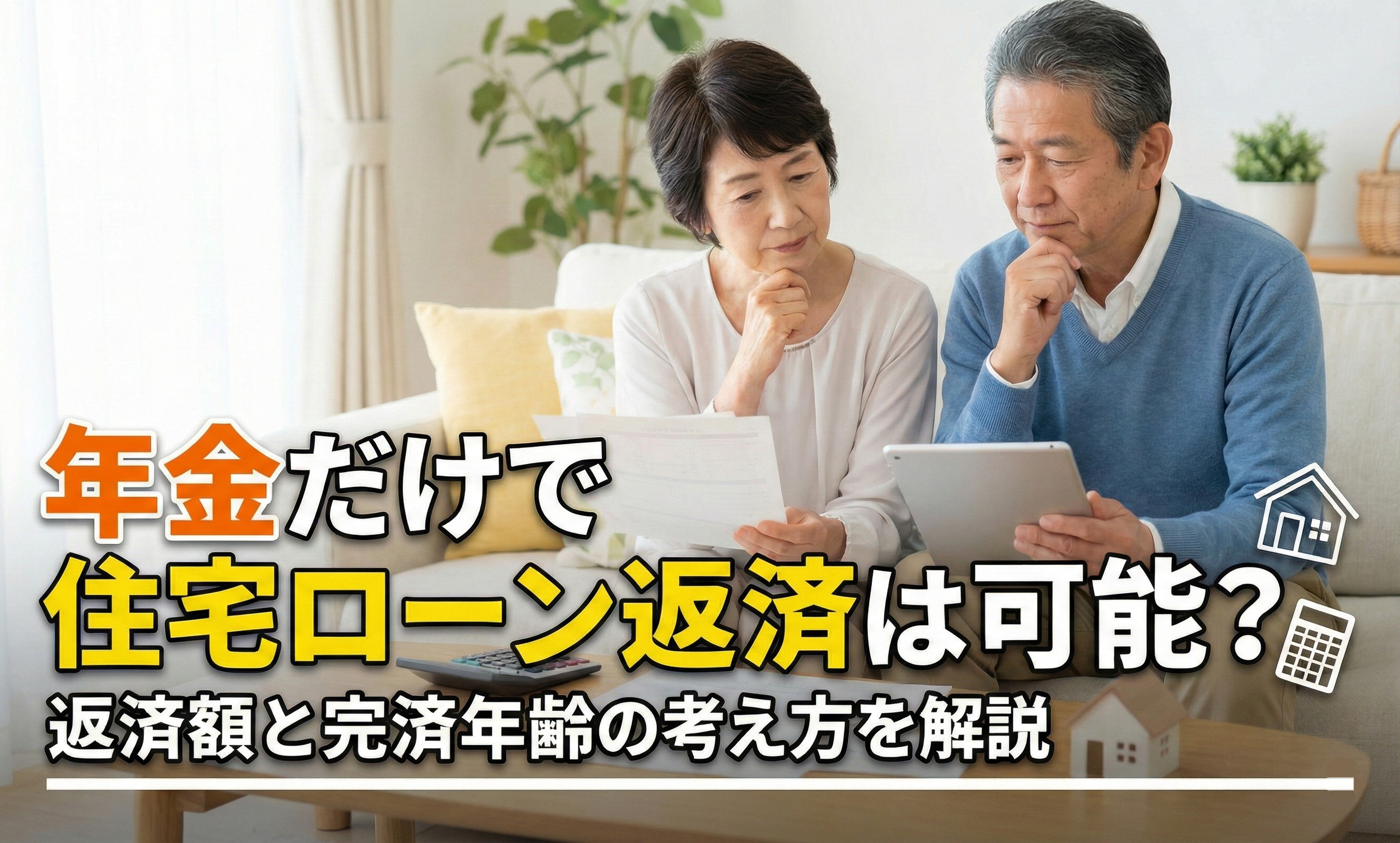 【2026年版】年金だけで住宅ローン返済は可能？返済額と完済...の画像
