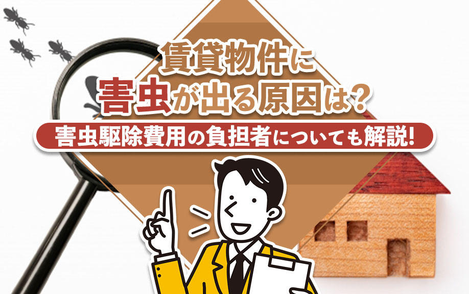 賃貸物件に害虫が出る原因は？害虫駆除費用の負担者についても解説！の画像