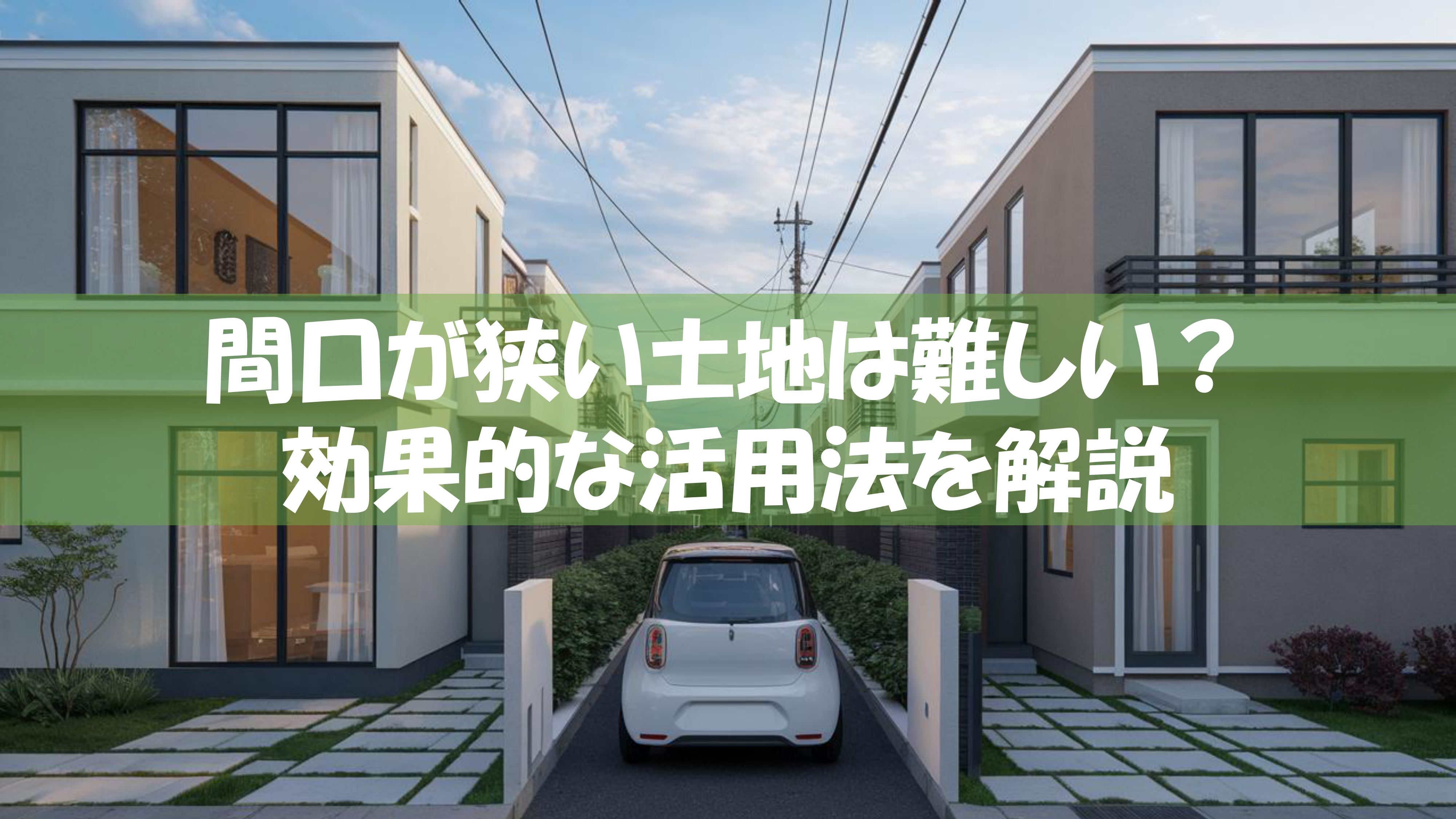 間口が狭い土地の活用と売却方法！設計アイデアについてもご紹介...の画像