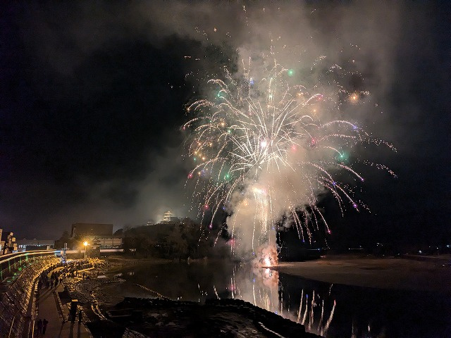 大洲川まつり花火大会の画像