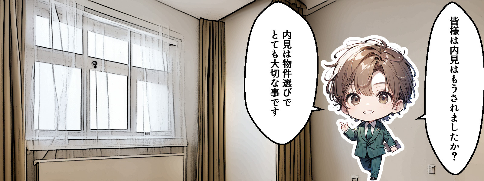 内見、それは部屋選びで最も大切なイベントです。の画像