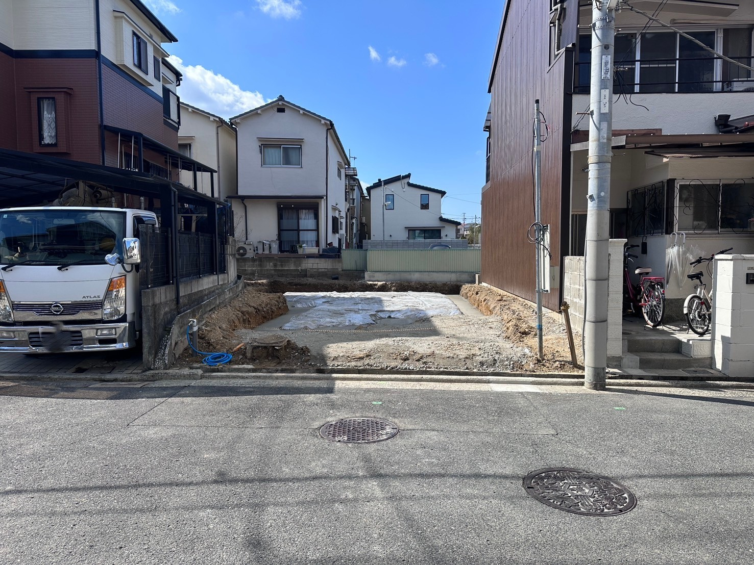 【新築建売】堺市西区上野芝向ヶ丘4丁が基礎着工しました～(^...の画像
