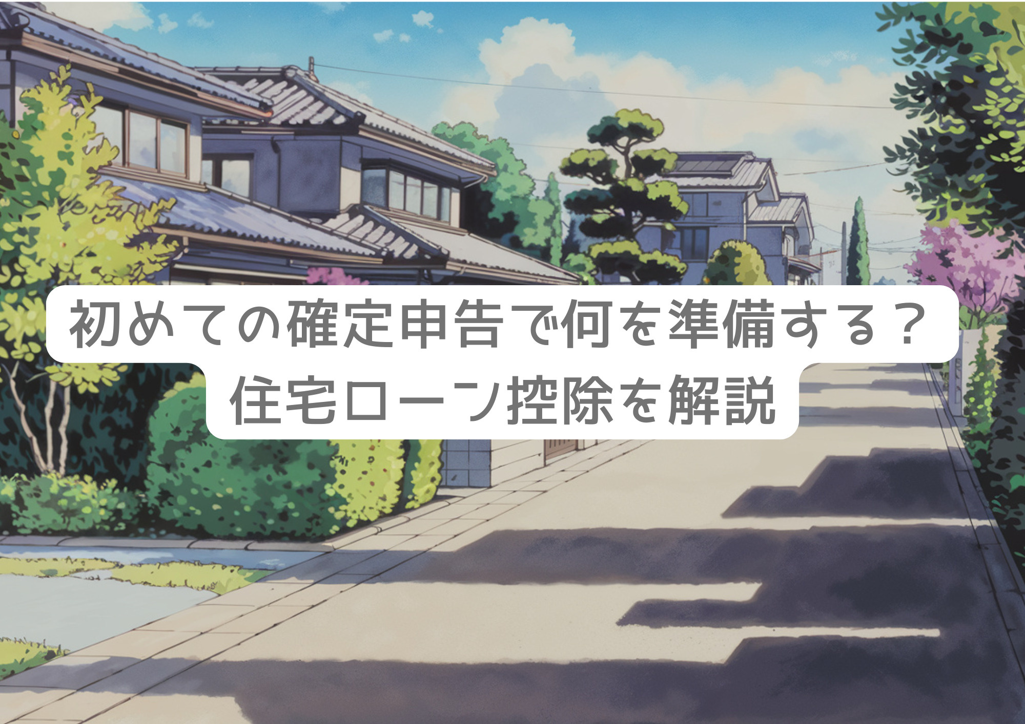 初めての確定申告で何を準備する？住宅ローン控除を解説の画像