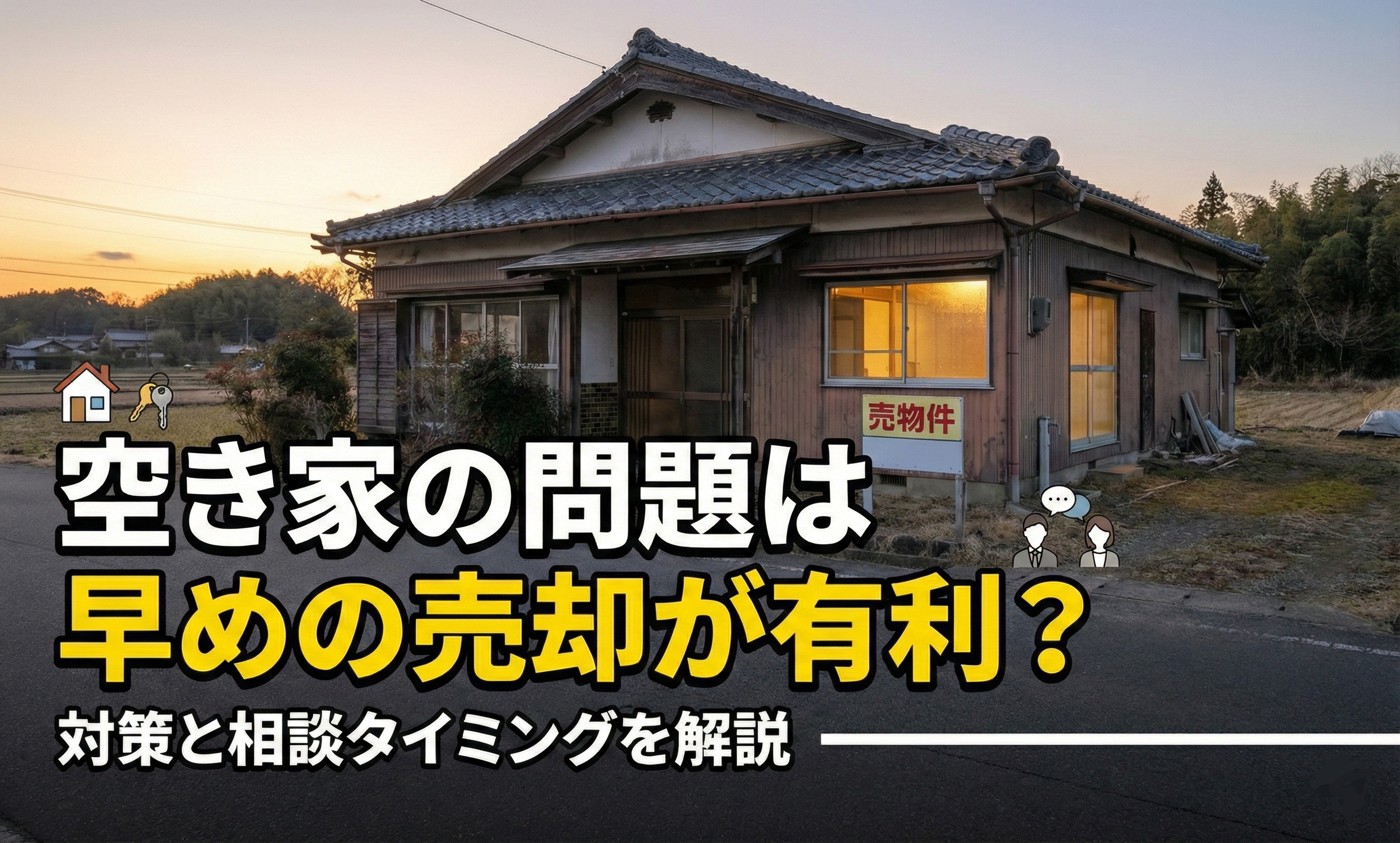 【2026年版】空き家の問題は早めの売却が有利？対策と相談タ...の画像