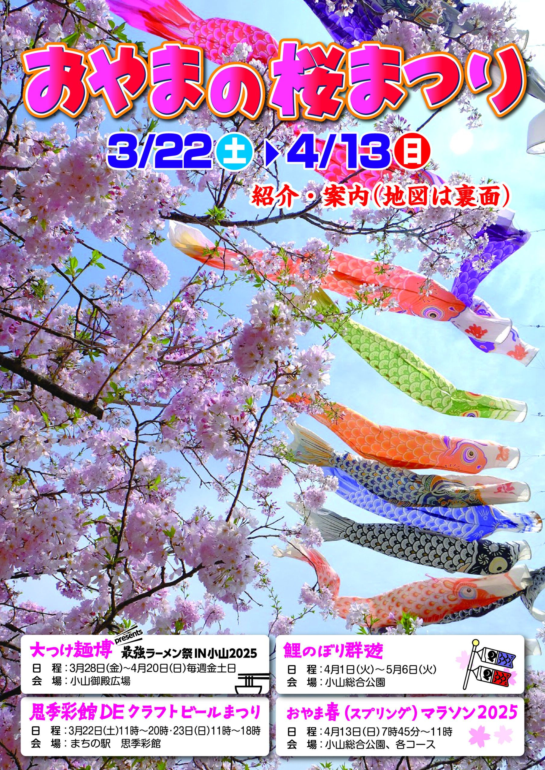 小山市で春の訪れを楽しむ『おやまの桜まつり2025』完全ガイ...の画像