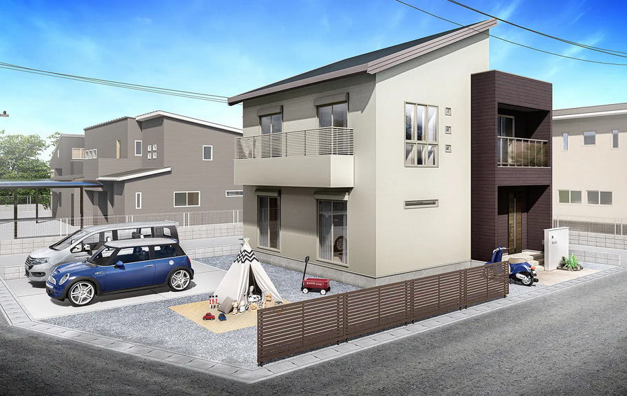 【甲府市上阿原町】全館空調×南東角地の新築戸建！住むほどに愛...の画像