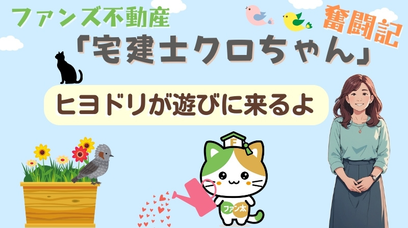 ヒヨドリが遊びに来るよ｜ファンズ不動産「宅建士クロちゃんの奮...の画像