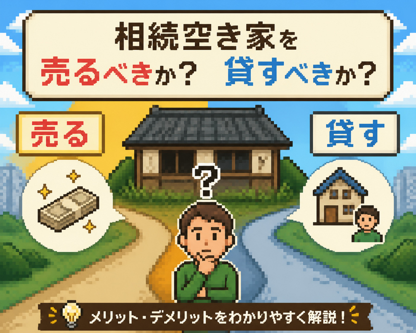 空き家は売るべきか？貸すべきか？活用法を解説の画像