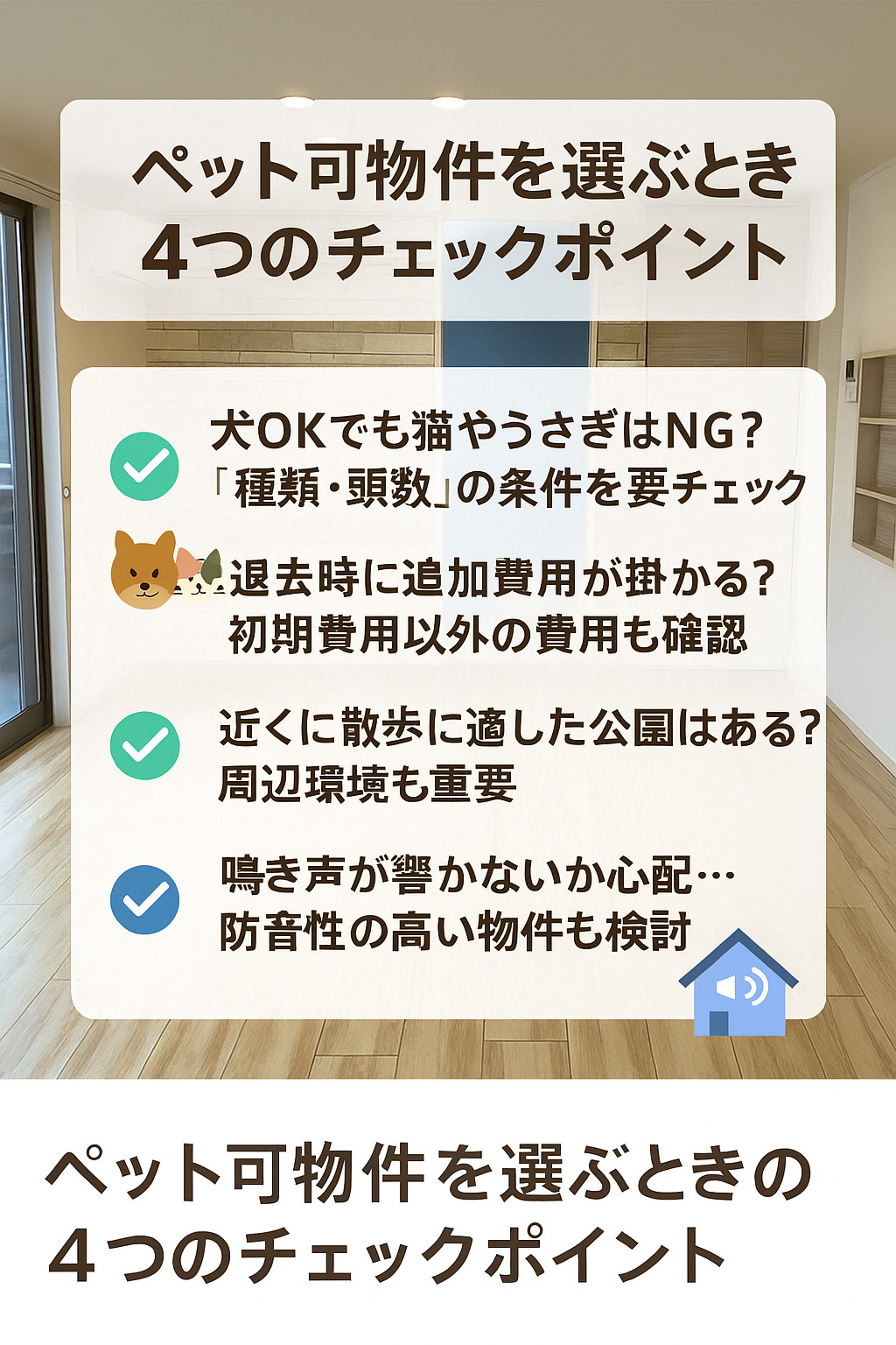 ペット可物件を選ぶときの4つのチェックポイント｜日向市 賃貸...の画像