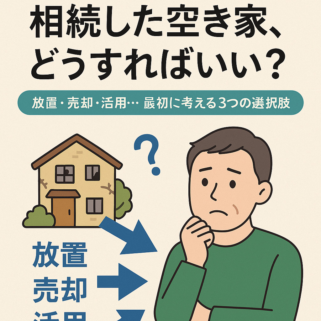 【第1回】「相続した空き家、どうすればいい？」放置・売却・活...の画像
