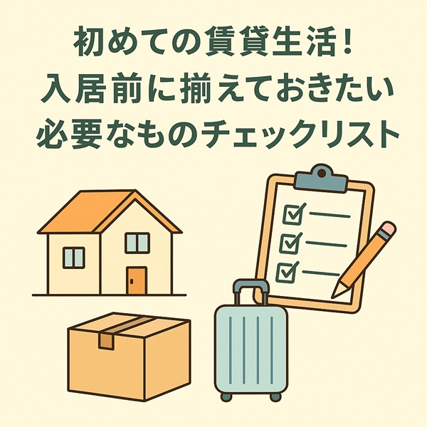 初めての賃貸生活を成功させる！日向市で引越し前に揃えるべきチ...の画像