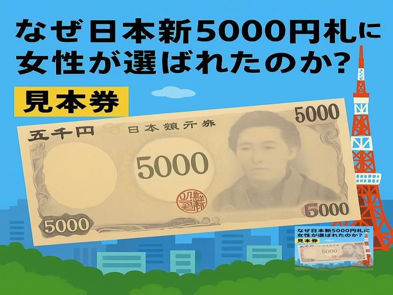 なぜ日本の新しい5000円札に女性が選ばれたのか？の画像