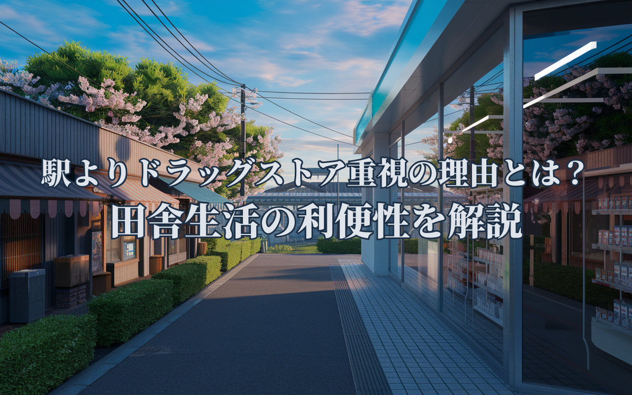 駅よりドラッグストア重視の理由とは？田舎生活の利便性を解説の画像