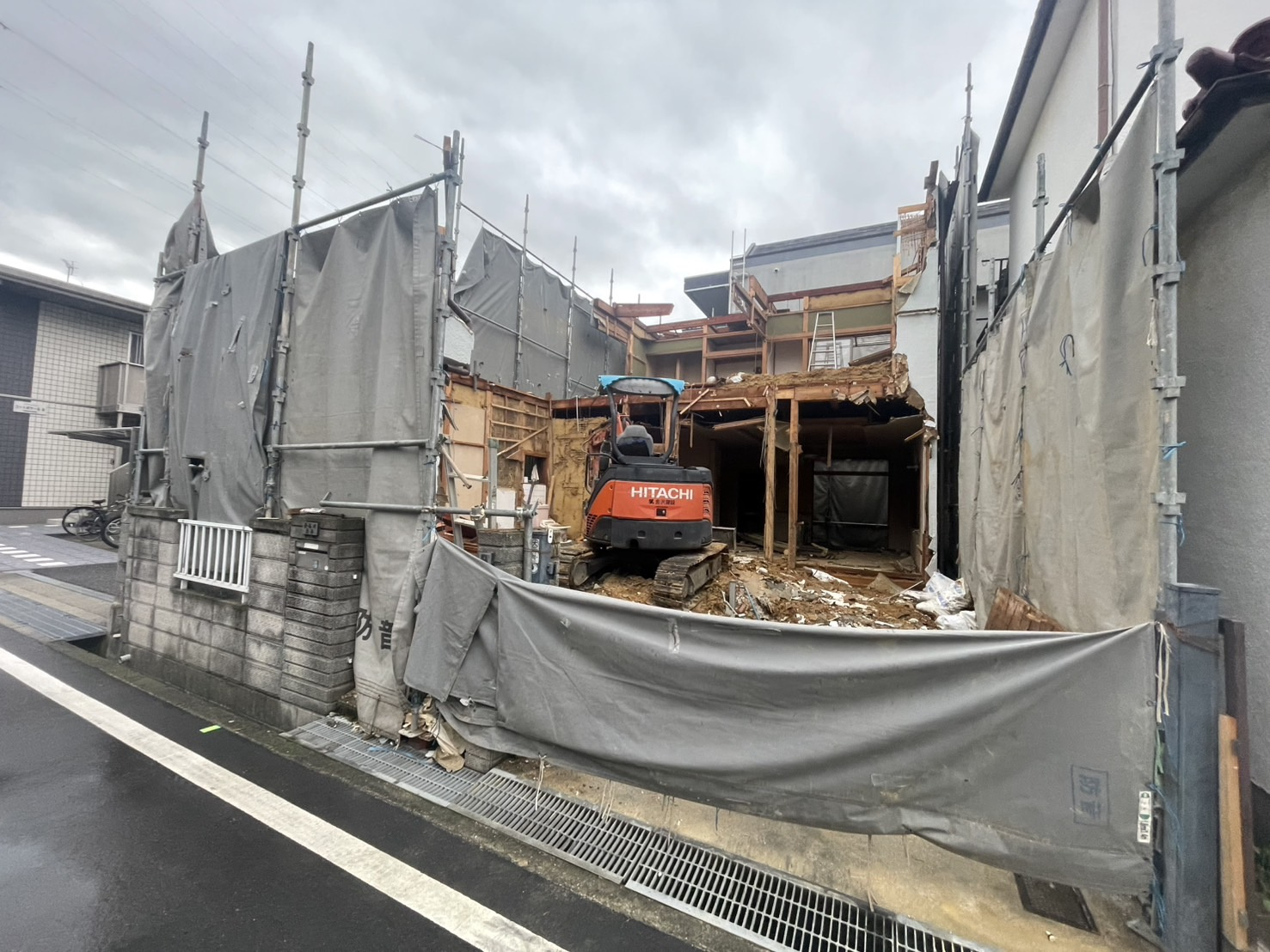 【解体工事】岸和田市箕土路町1丁目の解体工事途中経過です(^...の画像