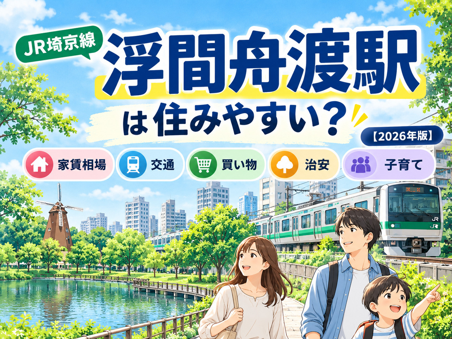 浮間舟渡駅は住みやすい？家賃相場・治安・買い物・交通・子育て...の画像