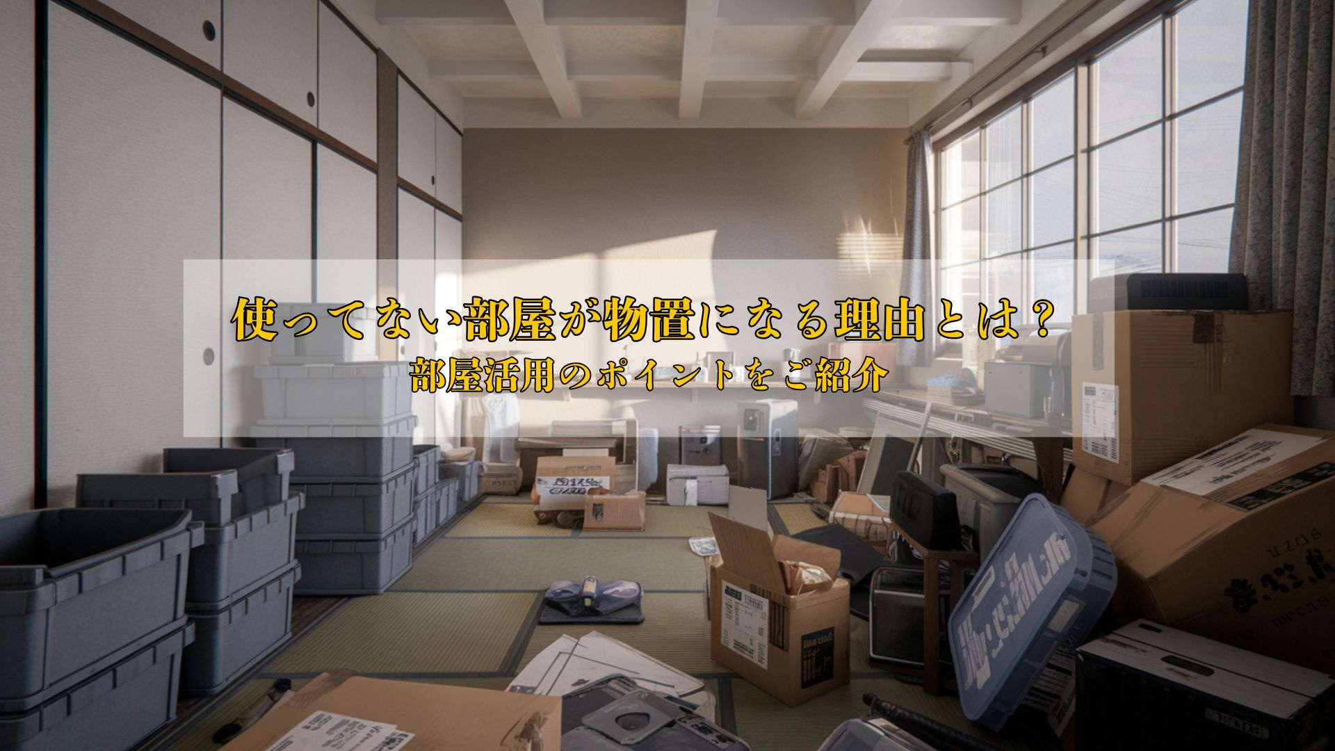使ってない部屋が物置になる理由とは？部屋活用のポイントをご紹...の画像