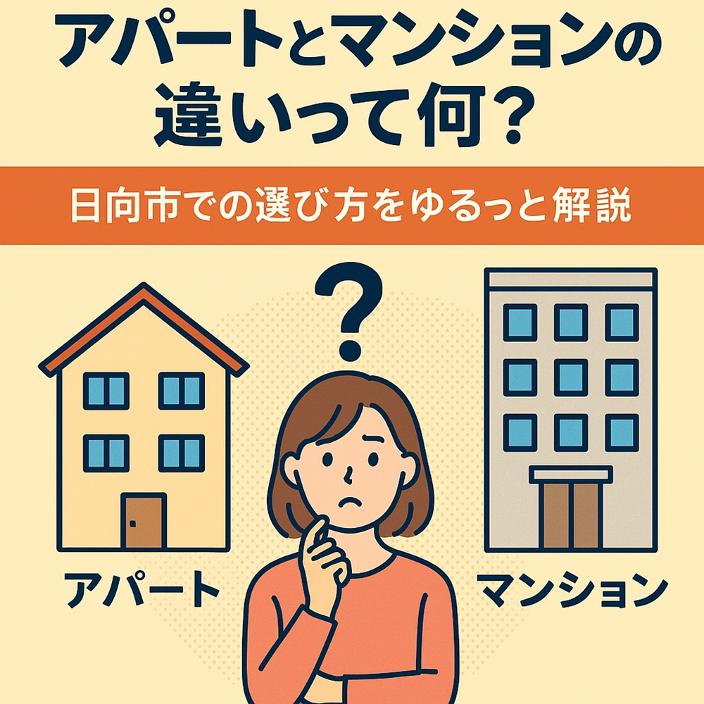【日向市賃貸】アパートとマンションの違いとは？選び方をわかり...の画像
