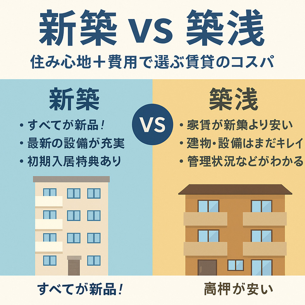 新築 vs 築浅 住み心地＋費用で選ぶ賃貸の“本当にコスパが...の画像