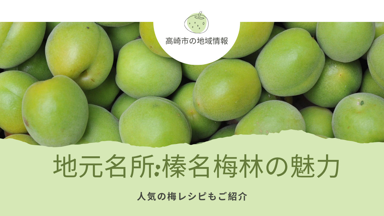 高崎市の地域情報や梅林の魅力が気になる方必見！梅レシピも合わ...の画像