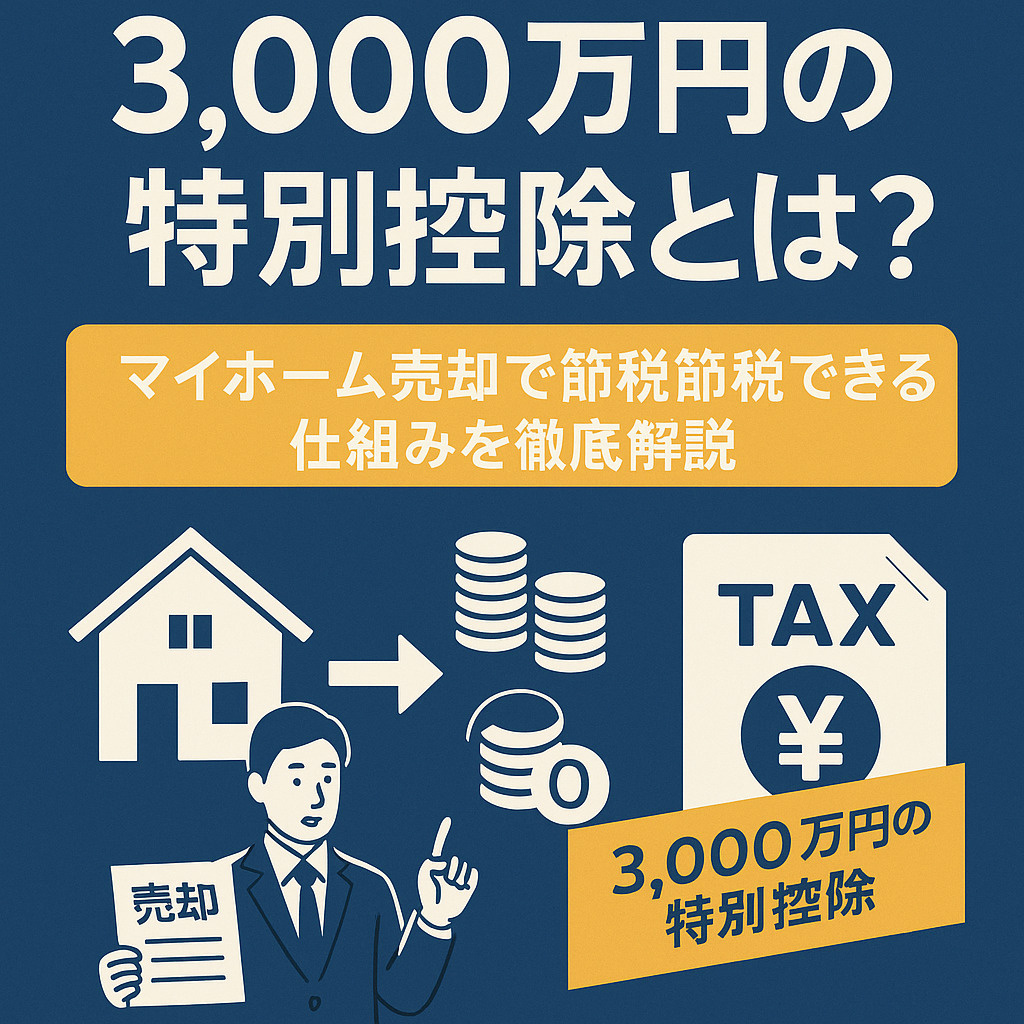 【知らないと損！】3,000万円の特別控除とは？マイホーム売...の画像