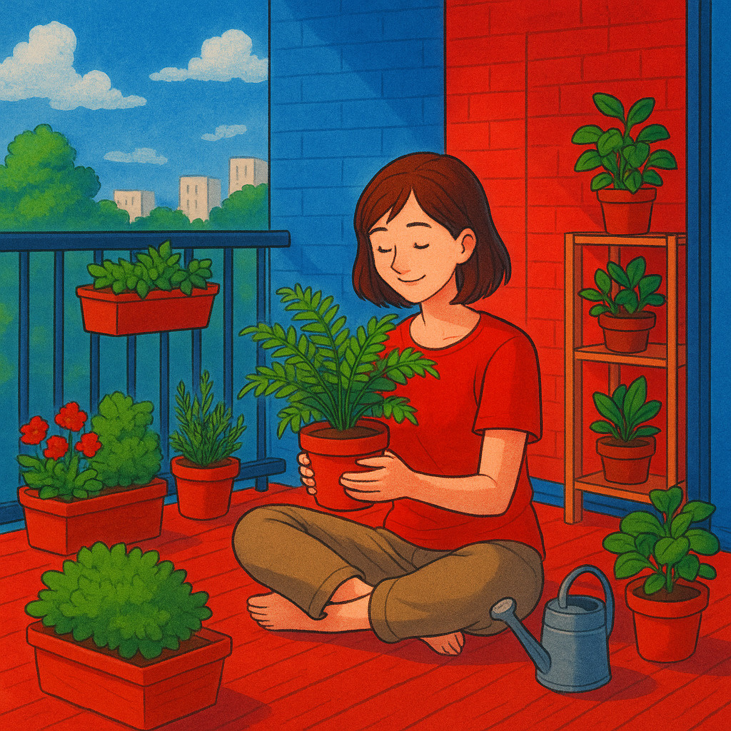 マンションのバルコニーが癒しの空間に。植物と暮らす賃貸ライフ...の画像