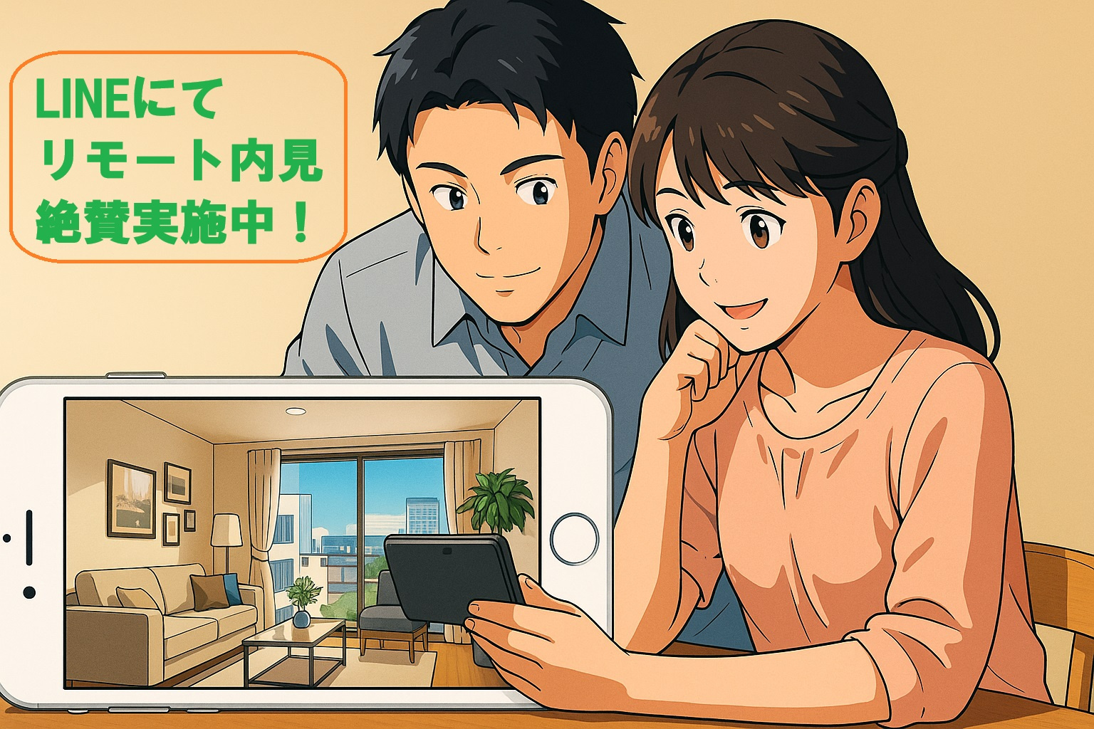 LINEで簡単！あなたのお部屋探しをもっとスマートにの画像