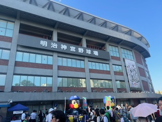 ナイター観戦の画像