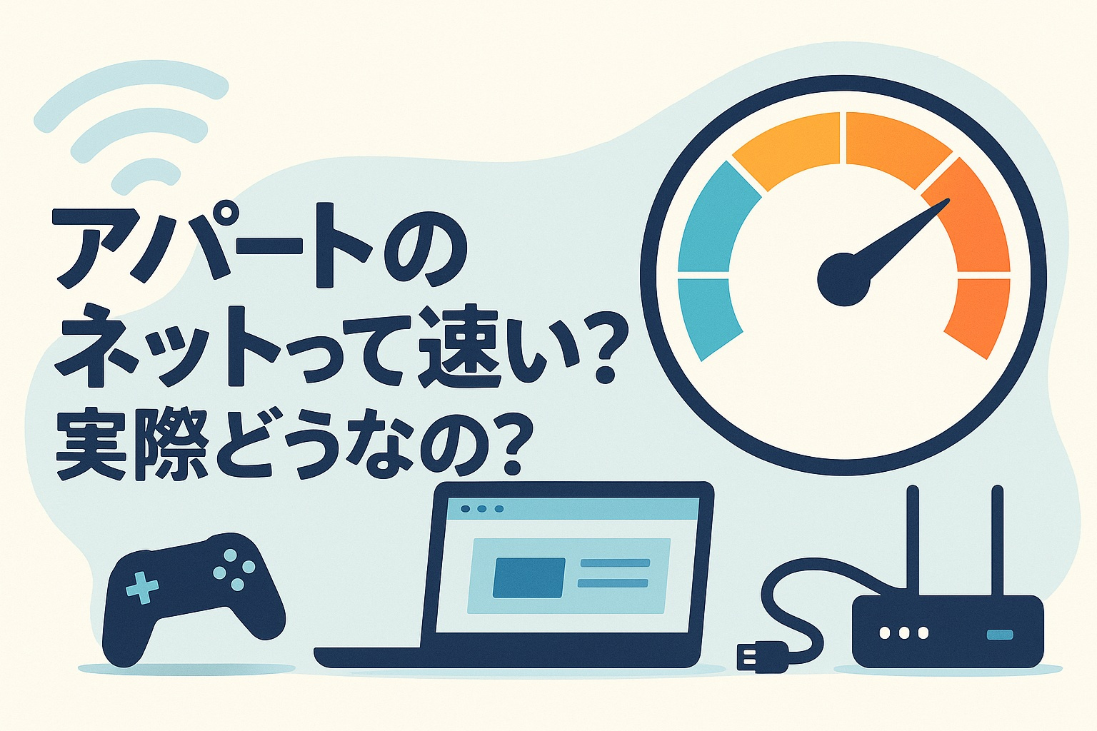 日向市の賃貸アパート、ネット環境ってどう？速度や回線の見分け...の画像