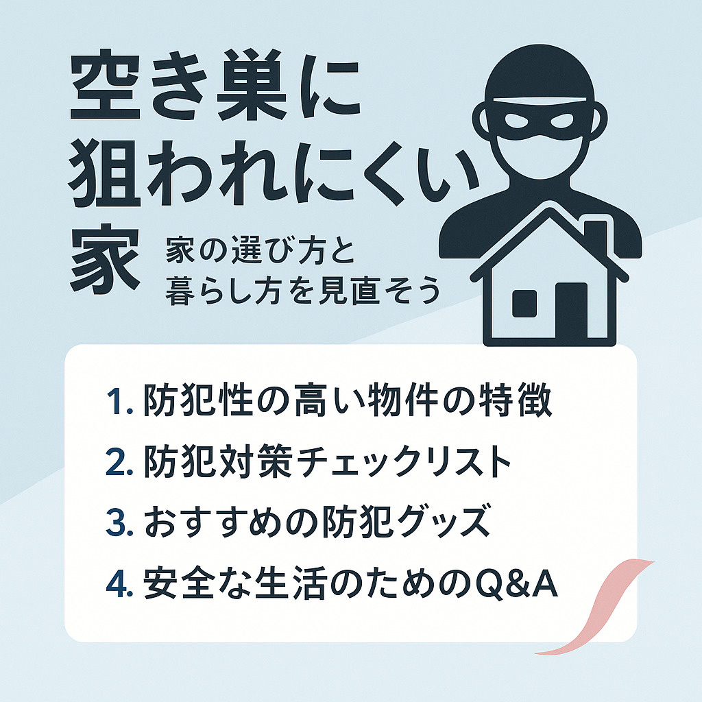【日向市で防犯対策】空き巣に狙われにくい家の条件とチェックポ...の画像