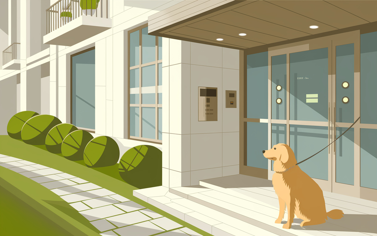 マンションで大型犬飼育する時の共用部マナーは？クレームを防ぐ...の画像