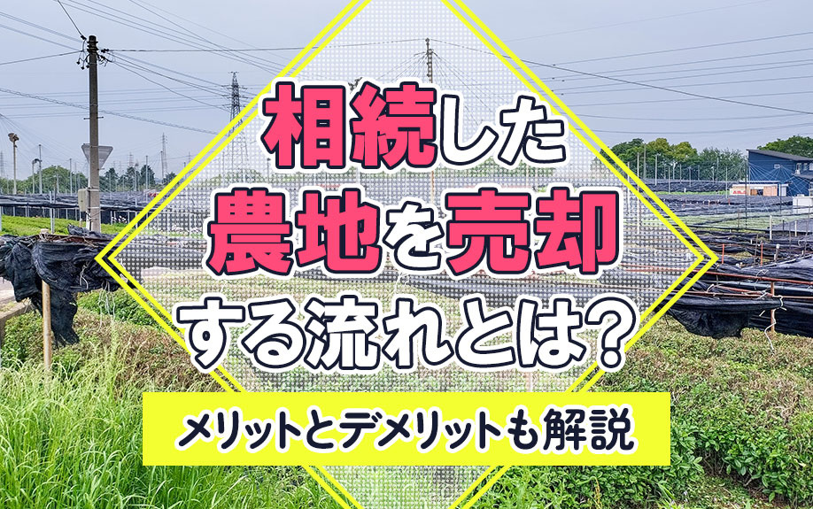相続した農地を売却する流れとは？メリットとデメリットも解説の画像