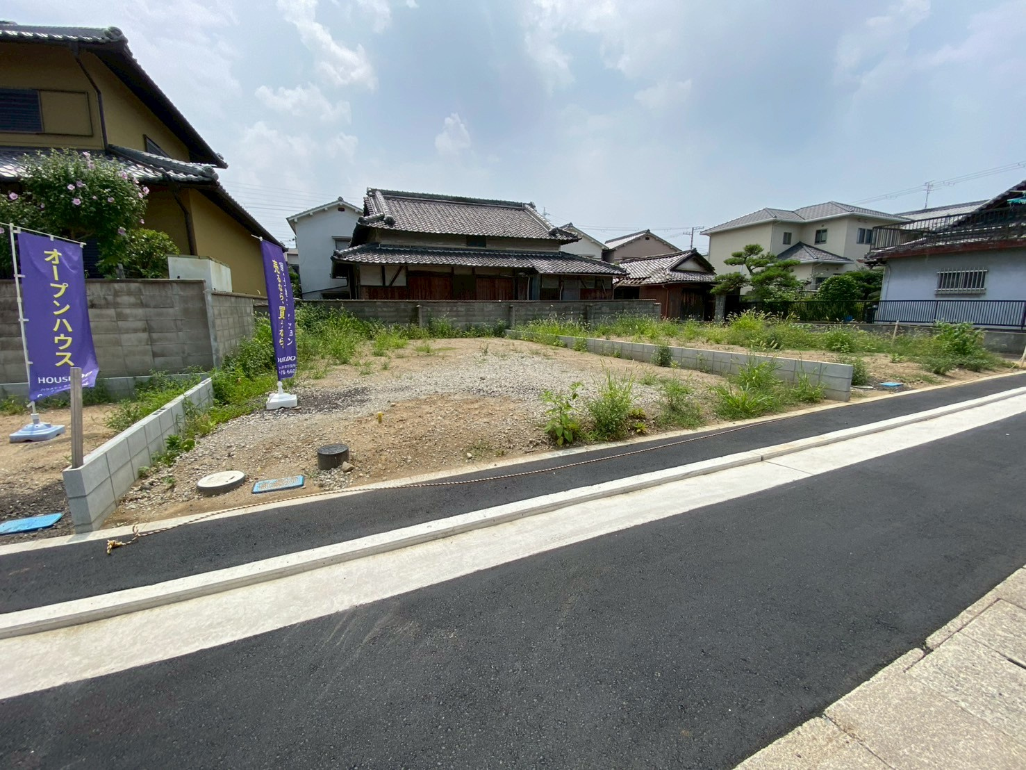 【宅地造成工事】泉大津市千原町の宅地造成工事がようやく完工し...の画像
