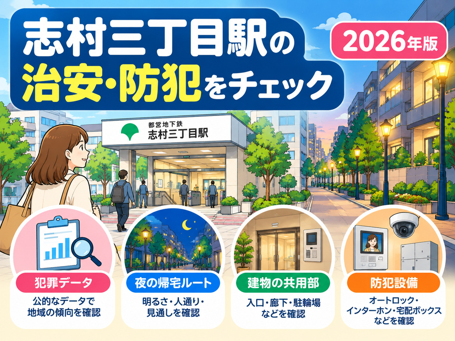 志村三丁目駅の治安は？女性の一人暮らし・ファミリーが確認した...の画像