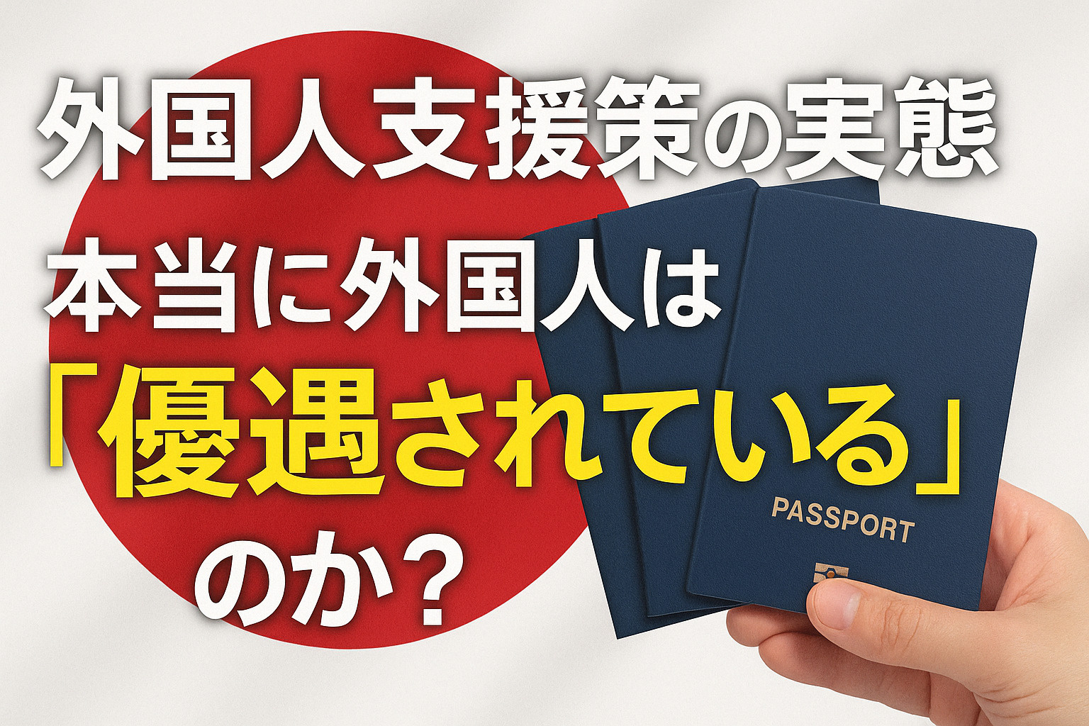 【外国人支援策の実態】 本当に外国人は「優遇されている」のか...の画像