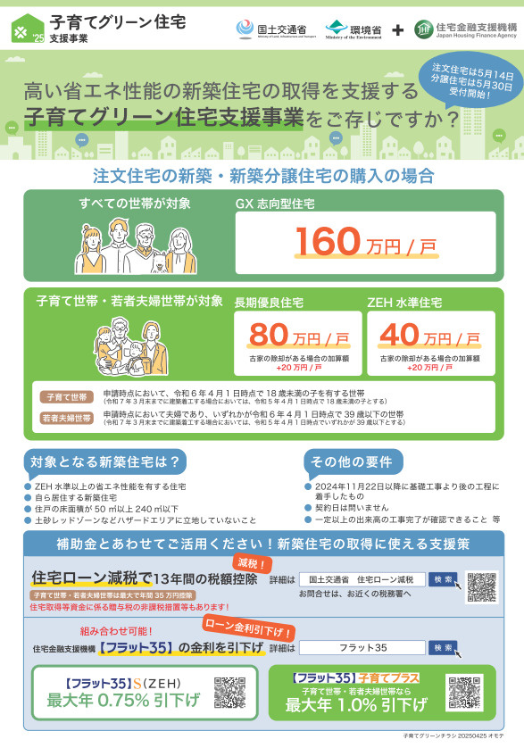 「子育てグリーン住宅支援事業」山梨県でお得にマイホームを手に...の画像
