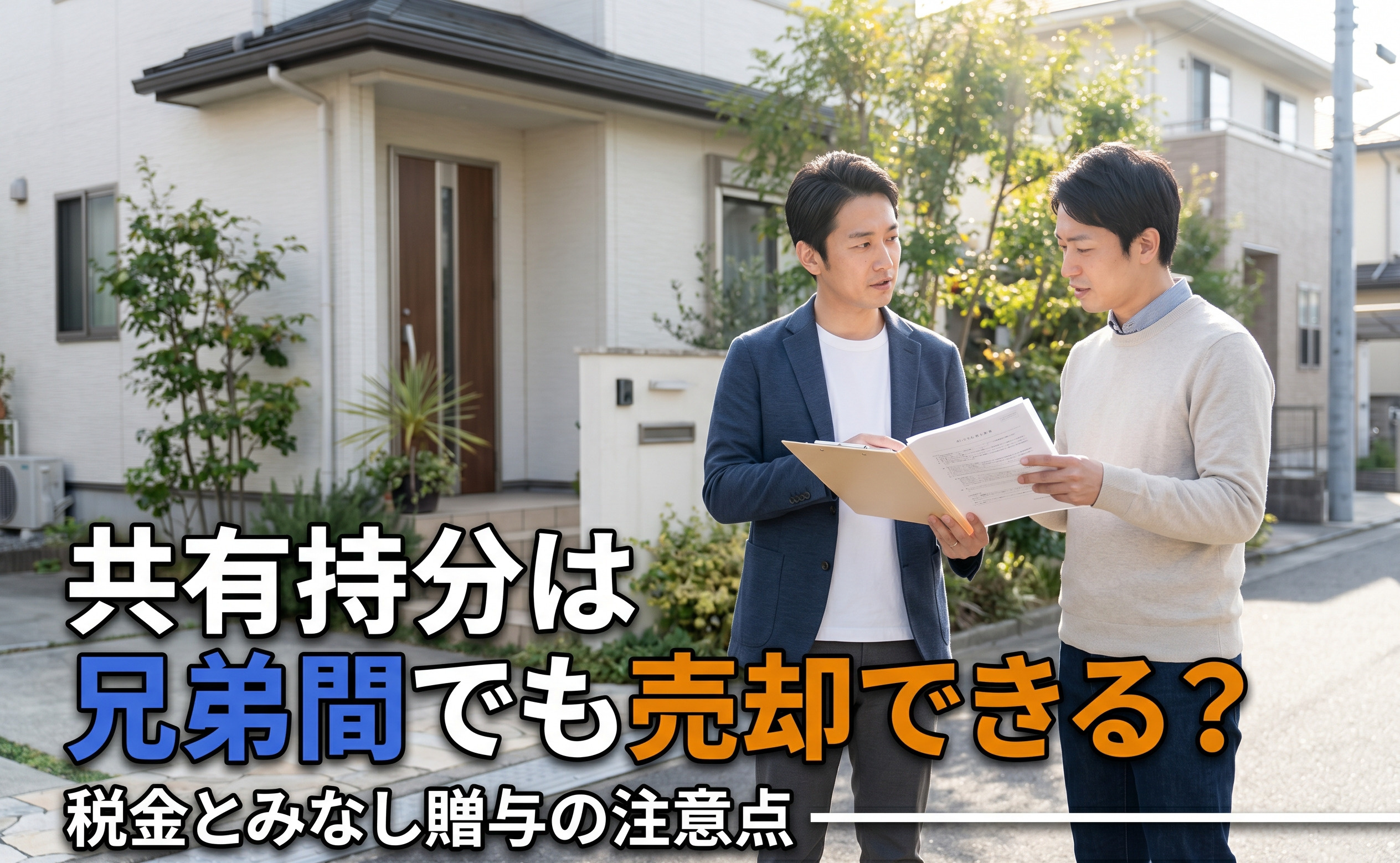 【2026年版】共有持分は兄弟間でも売却できる？税金とみなし...の画像