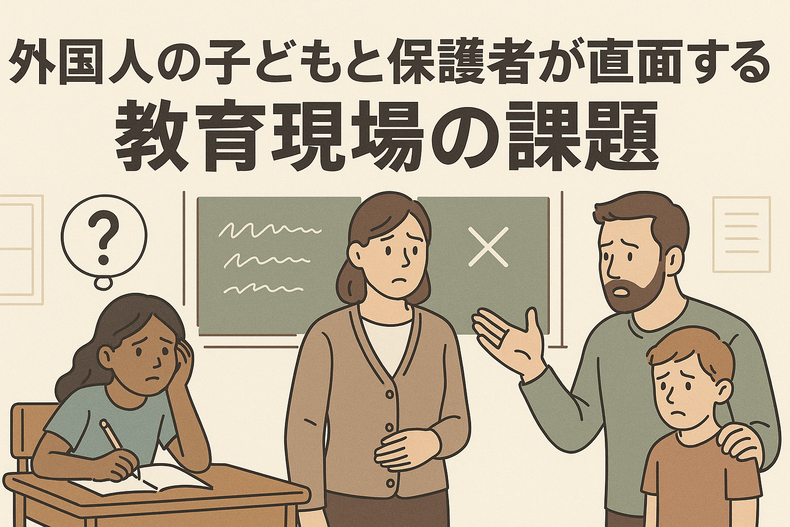 外国人の子どもと保護者が直面する教育現場の課題とは？の画像
