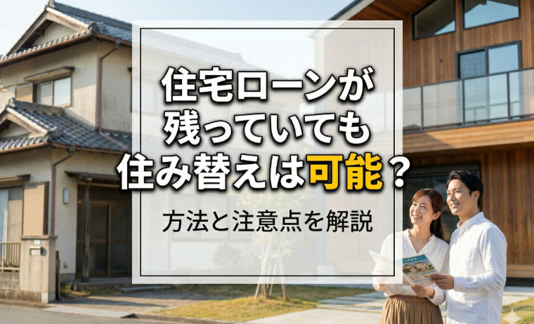 【2026年版】住宅ローンが残っていても住み替えは可能？方法...の画像