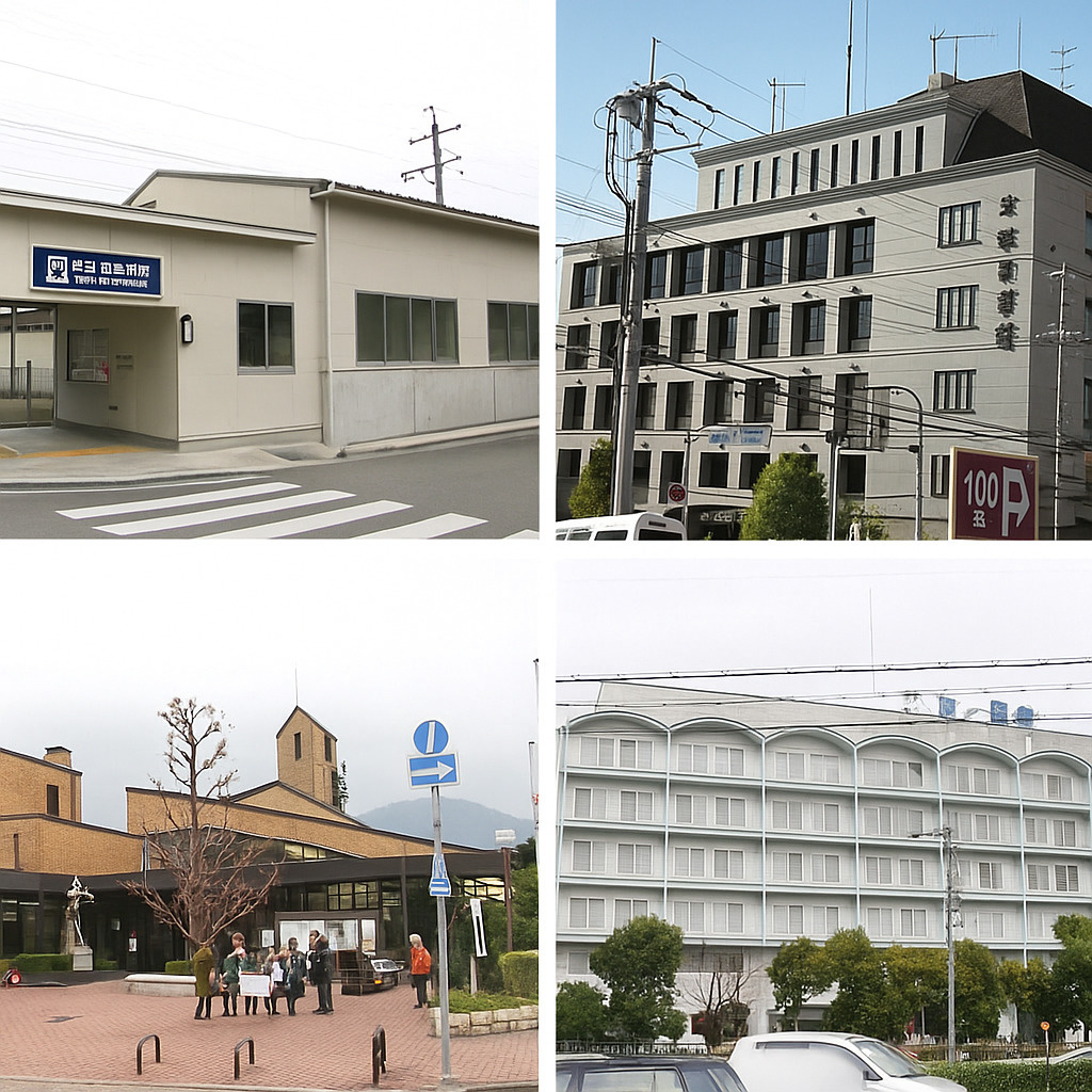 清荒神駅周辺の案内の画像