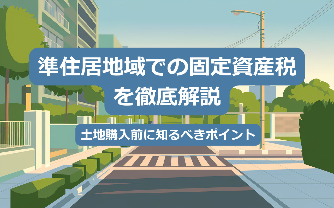 【2025年】準住居地域の固定資産税を徹底解説｜土地購入前に...の画像
