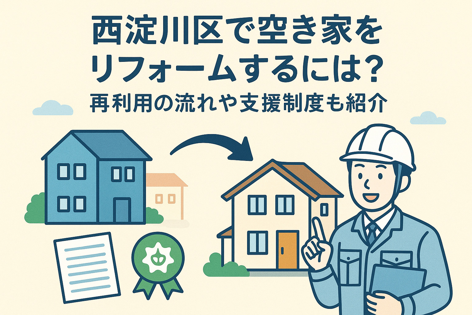 西淀川区で空き家をリフォームするには？再利用の流れや支援制度...の画像