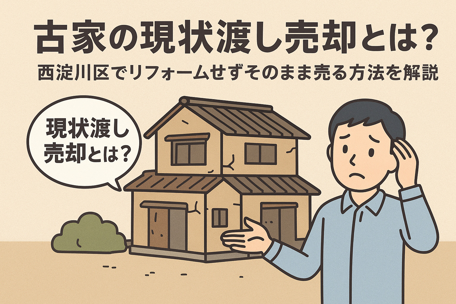 古家の現状渡し売却とは？西淀川区でリフォームせずそのまま売る...の画像